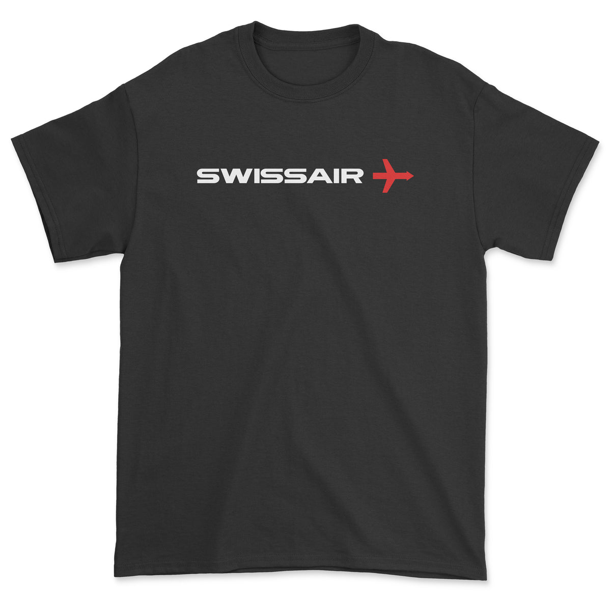 Swissair Unisex T-Shirt - Black
