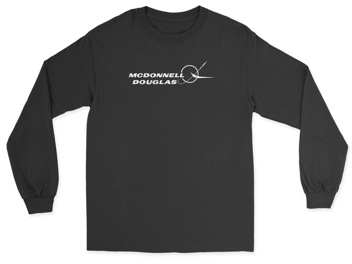 McDonnell Douglas Unisex Long Sleeve T-Shirt - Black