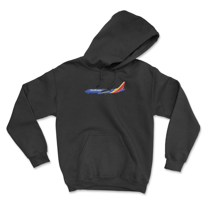 Southwest Airlines Boeing 737-800 Unisex Hoodie - Black