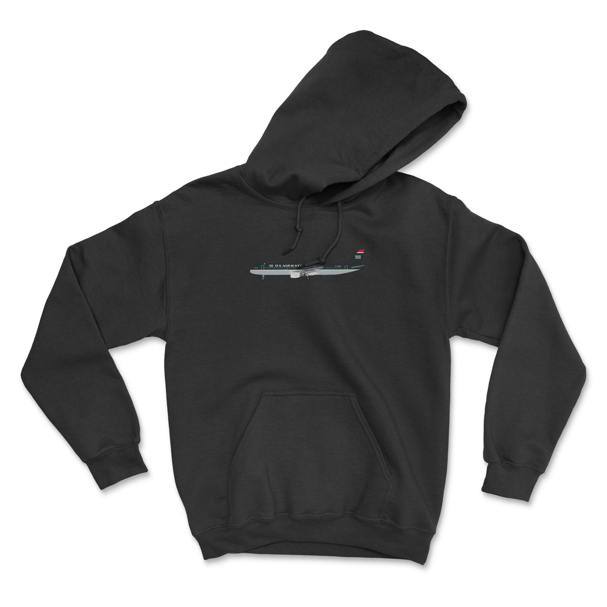 US Airways A321 Unisex Hoodie - Black