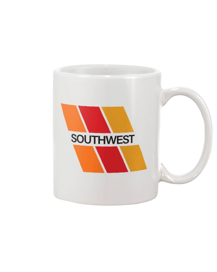 Southwest Airlines (1967) Logo Coffee Mug - White
