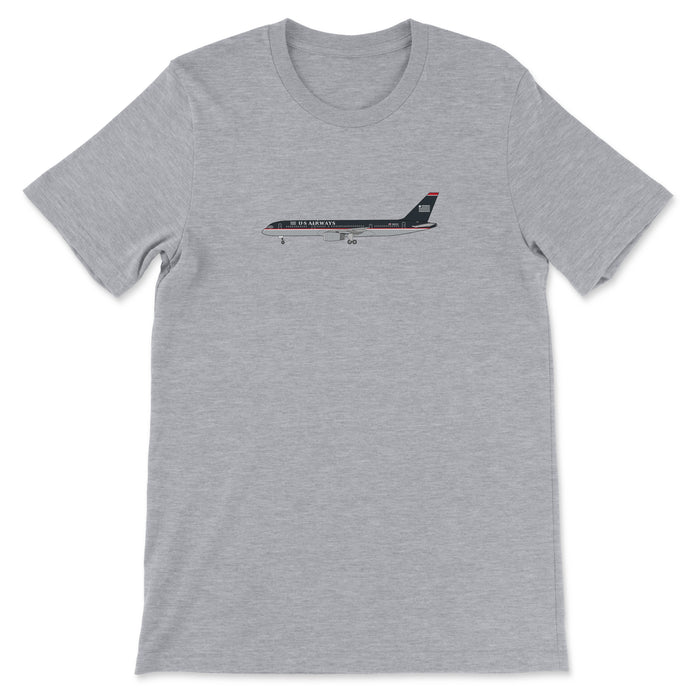 US Airways B757 Unisex T-Shirt - Athletic Heather