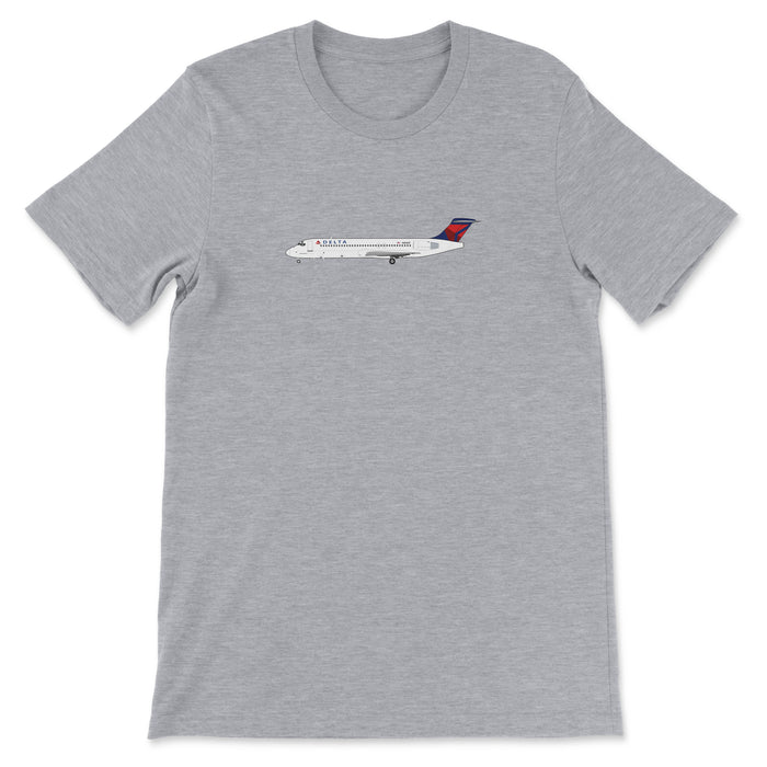 Delta Air Lines Boeing 717 Unisex T-Shirt - Athletic Heather
