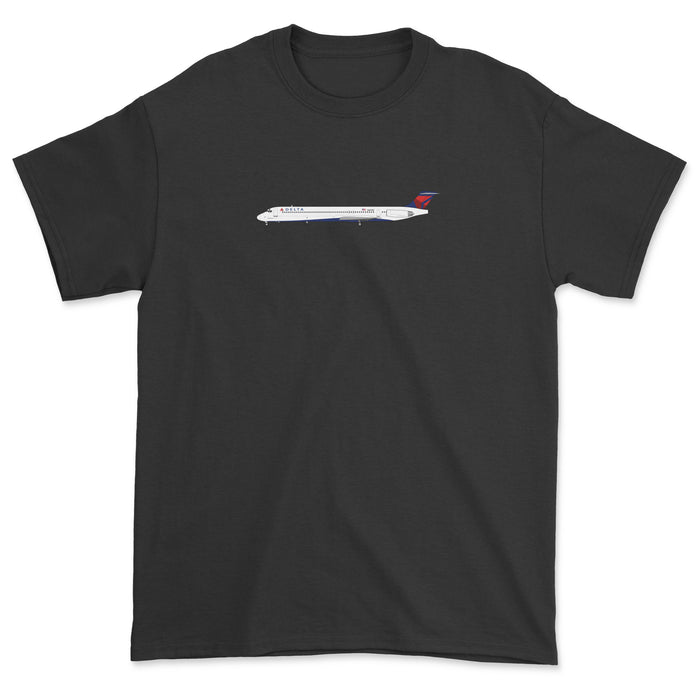 Delta Airlines McDonnell Douglas MD-80 Unisex T-Shirt - Black