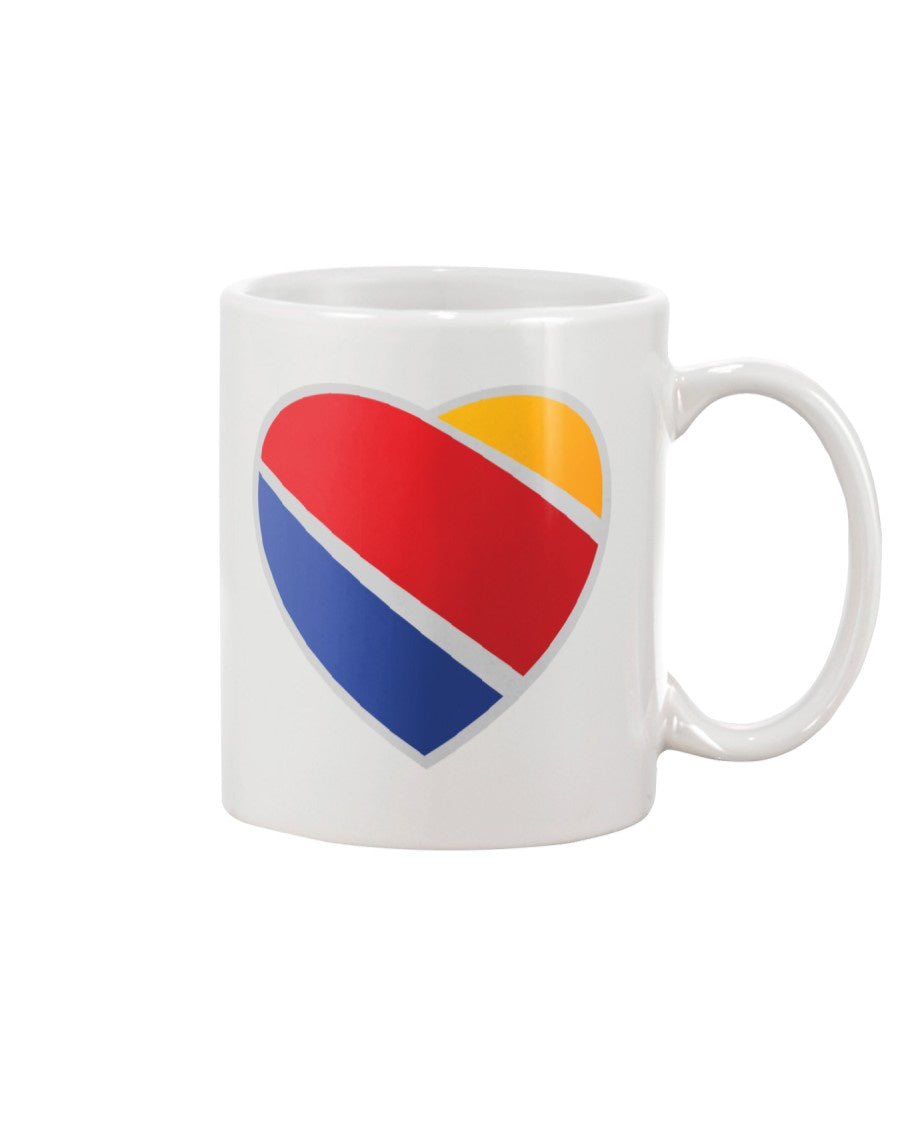 Southwest Airlines (2014) Logo Coffee Mug - White
