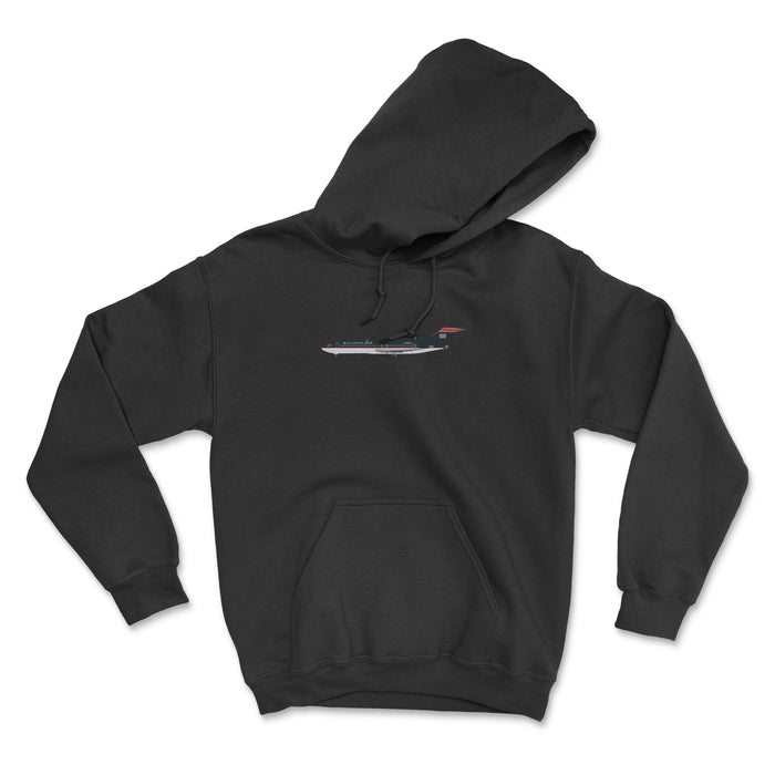 US Airways B727 Unisex Hoodie - Black