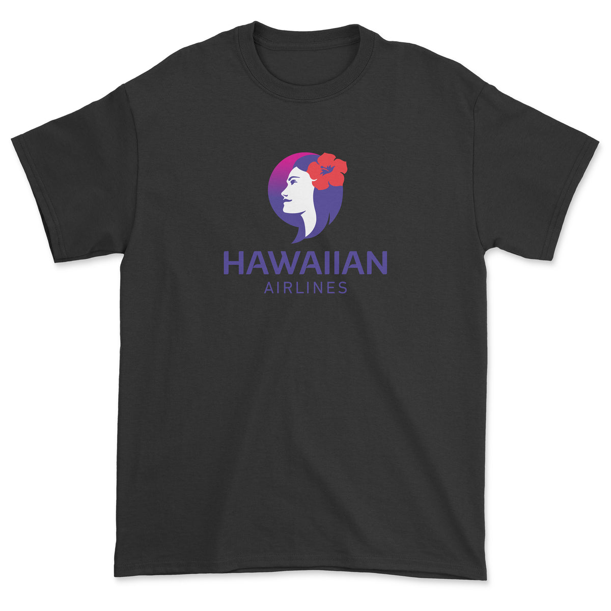 Hawaiian Airlines 2017 Logo Unisex T-Shirt - Black