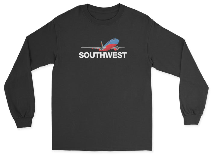 Southwest Airlines (1998) Unisex Long Sleeve T-Shirt - Black