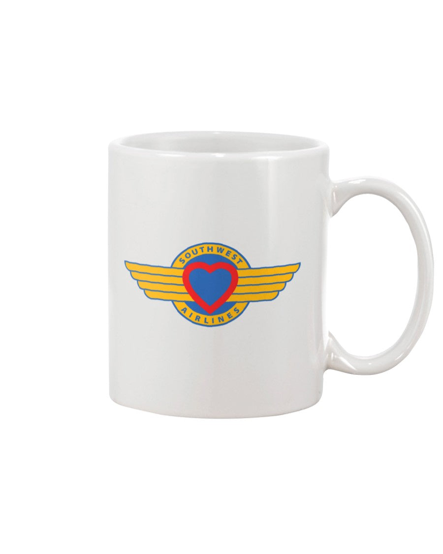 Southwest Airlines (1971) Logo Coffee Mug - White