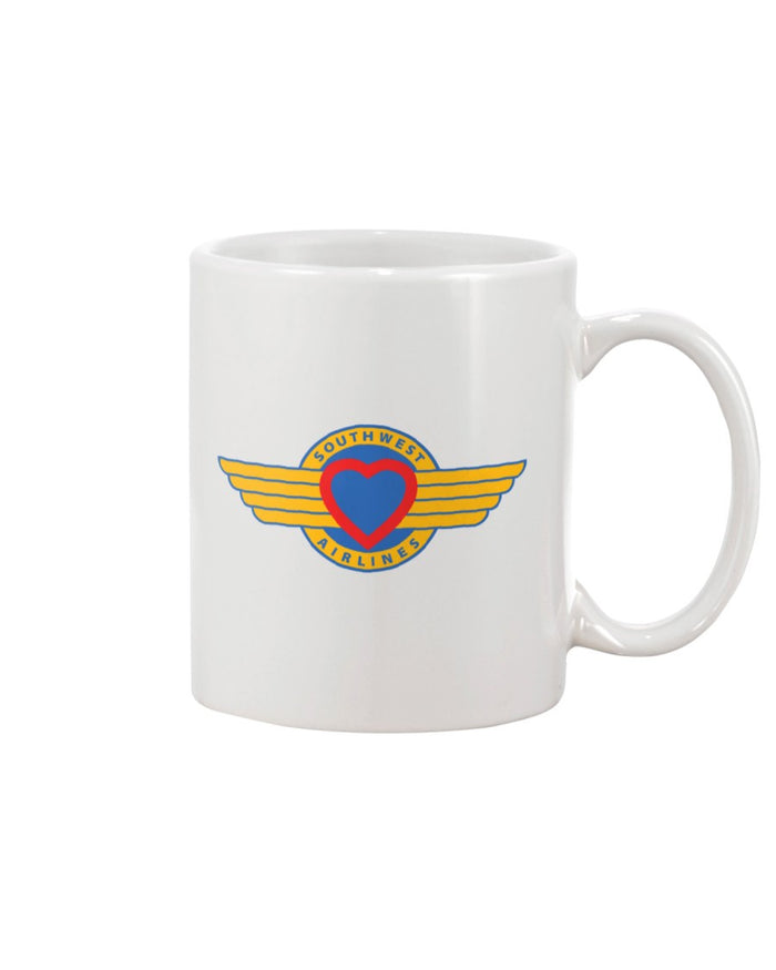 Southwest Airlines (1971) Logo Coffee Mug - White