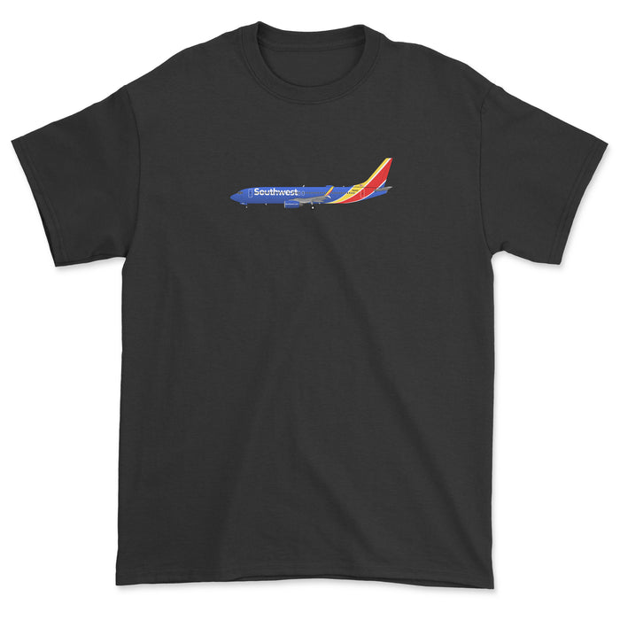 Southwest Airlines B737-800 Unisex T-Shirt - Black