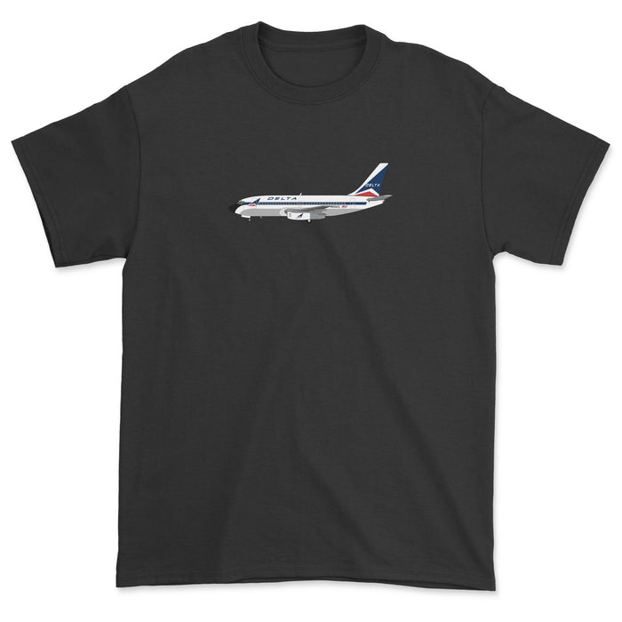 Delta Airlines B737 Unisex T-Shirt - Black