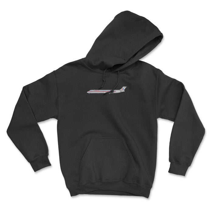 American Airlines McDonnell Douglas MD-80 Unisex Hoodie - Black