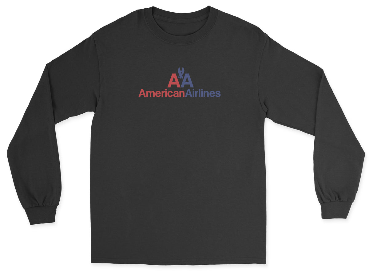American Airlines Unisex Long Sleeve T-Shirt - Black