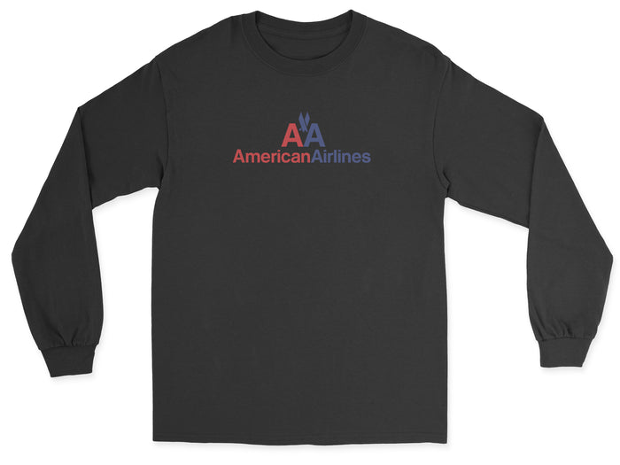 American Airlines Unisex Long Sleeve T-Shirt - Black