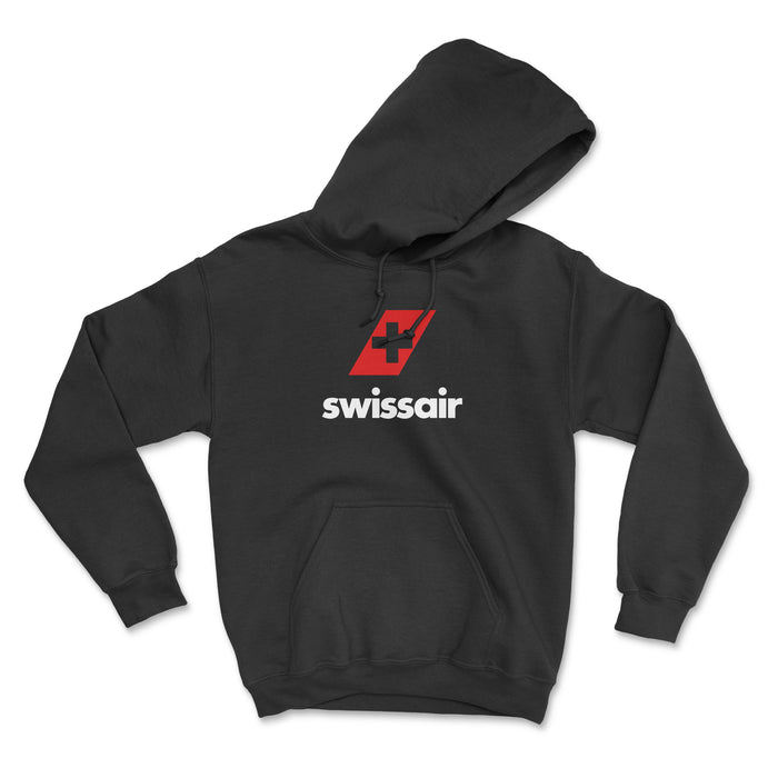 Swissair Unisex Hoodie - Black