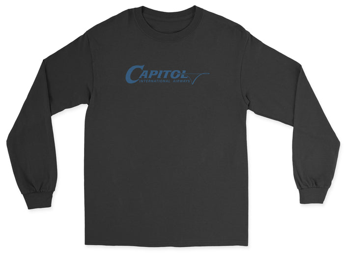 Capitol International Airways Unisex Long Sleeve T-Shirt - Black