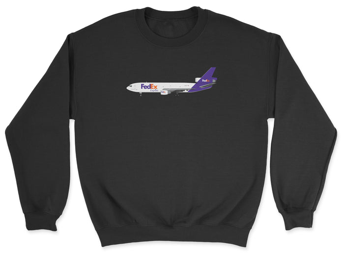 FedEx Mcdonnell Douglas DC-10 Unisex Sweatshirt - Black