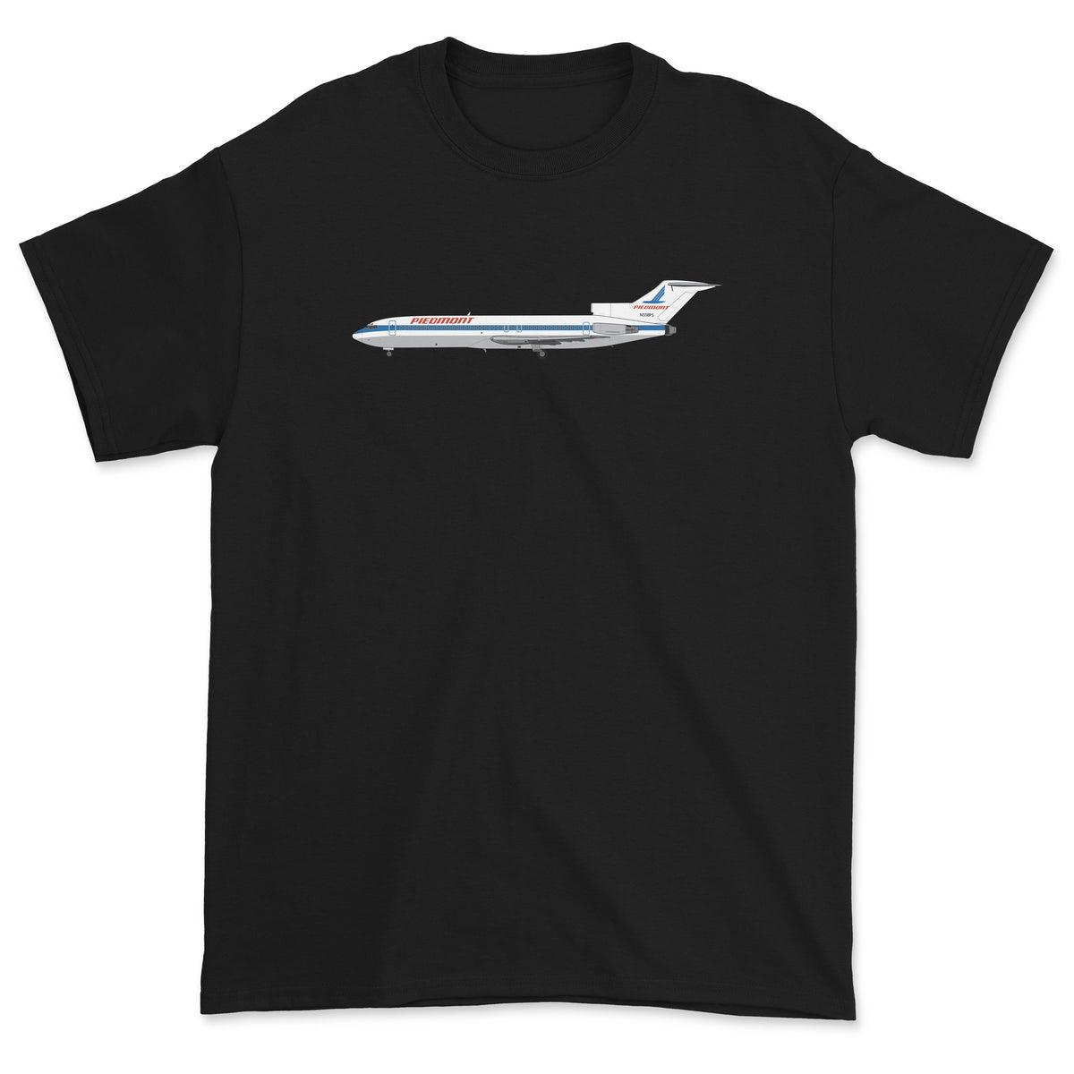 Piedmont Airlines Boeing 727 Unisex T-Shirt - Black