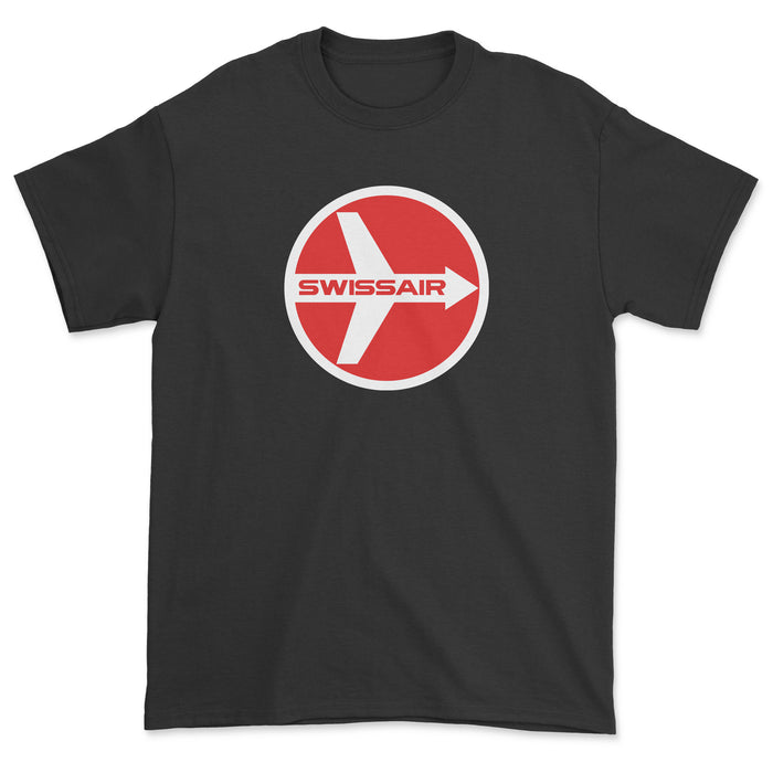 Swissair Unisex T-Shirt - Black