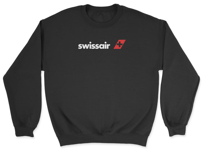 Swissair Unisex Sweatshirt - Black
