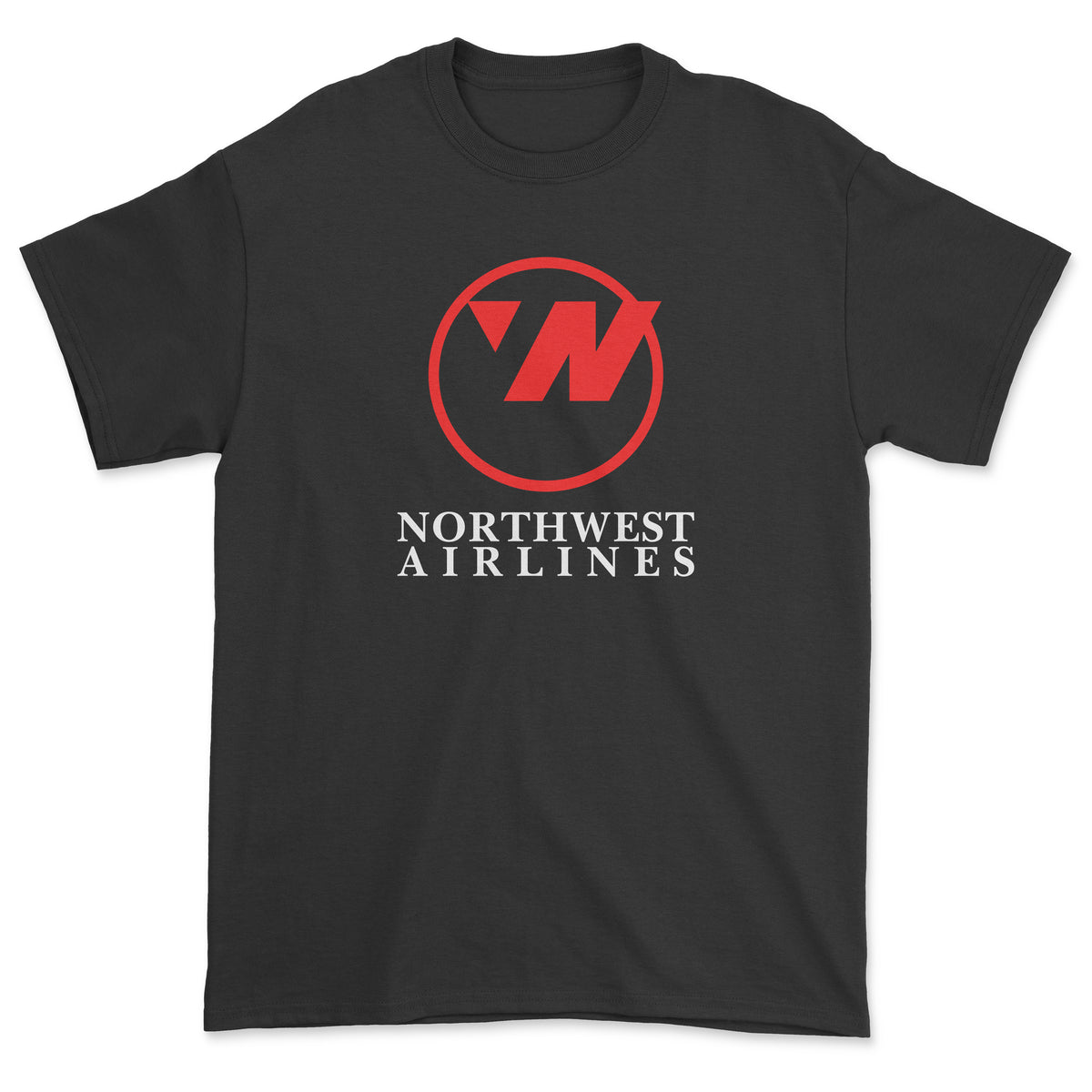 Northwest Airlines Unisex T-Shirt - Black