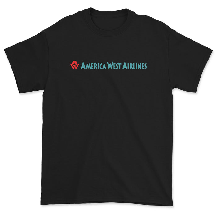 America West Airlines Unisex T-Shirt - Black
