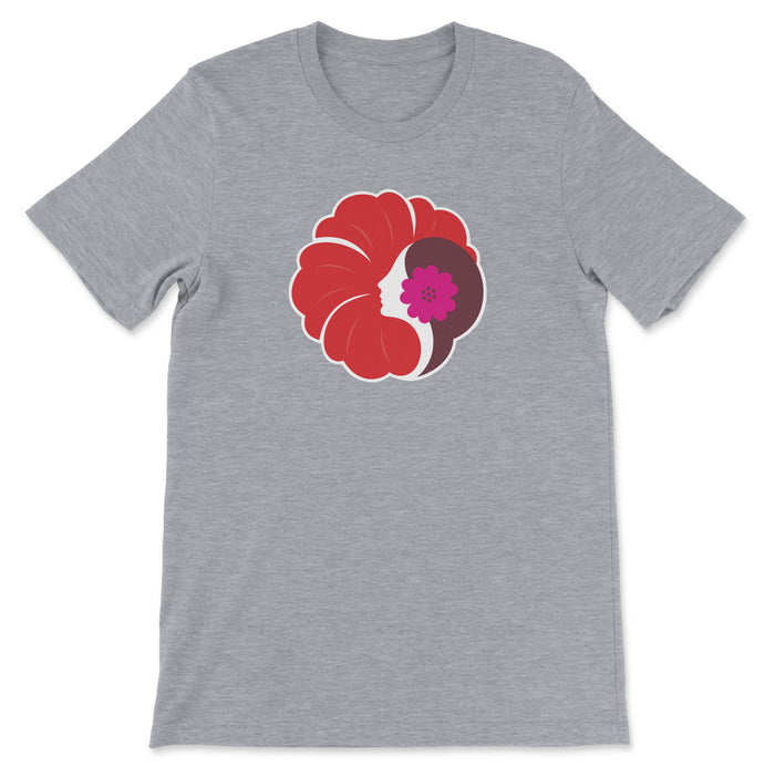 Hawaiian Airlines Old Logo (1973) Unisex T-Shirt - Athletic Heather
