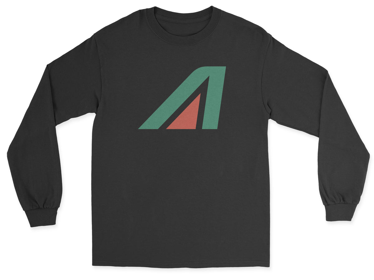 Alitalia Unisex Long Sleeve T-Shirt - Black