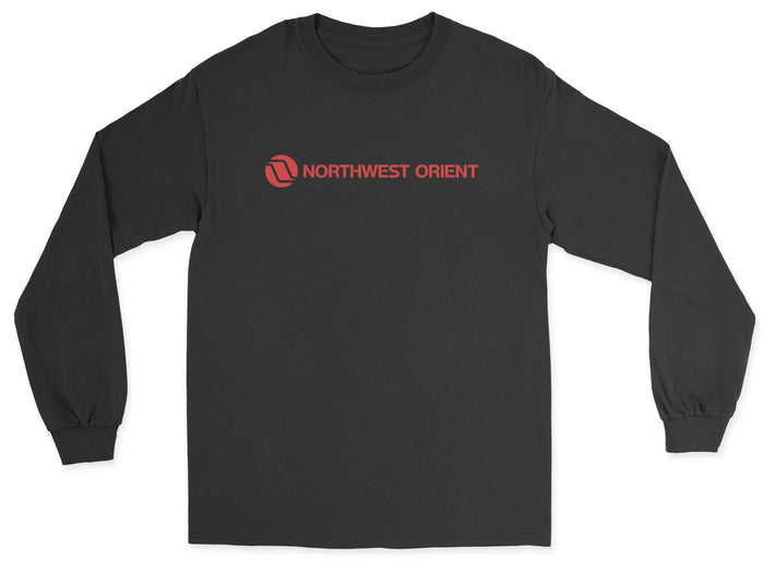 Northwest Orient Airlines Unisex Long Sleeve T-Shirt - Black