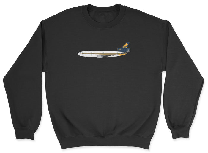 Singapore Airlines McDonnell Douglas DC-10 Unisex Sweatshirt - Black
