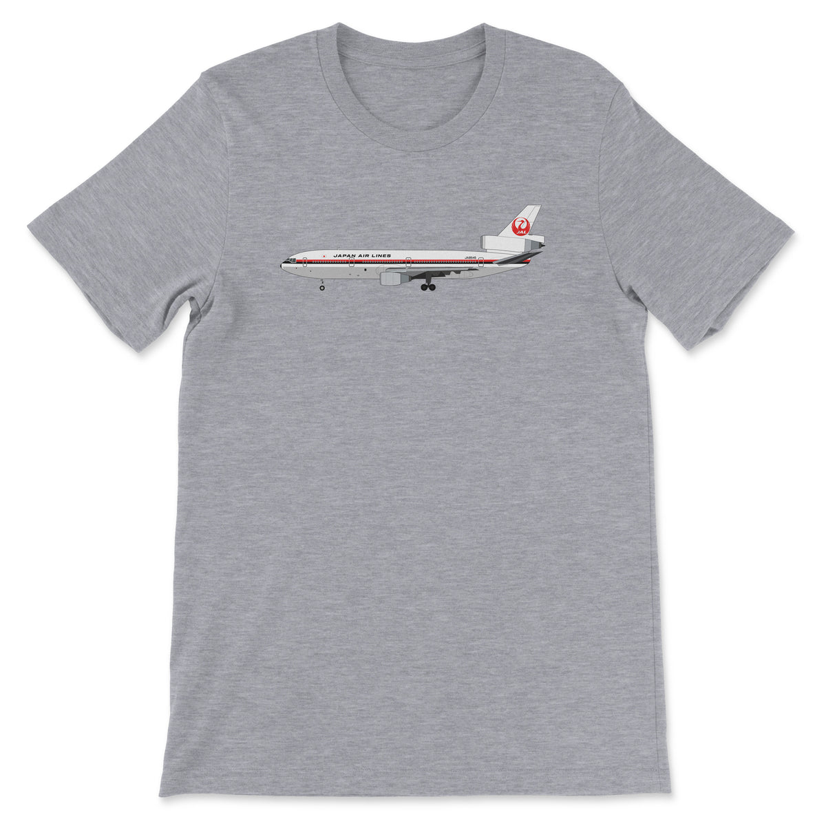 Japan Airlines McDonnell Douglas DC-10 Unisex T-Shirt - Athletic Heather